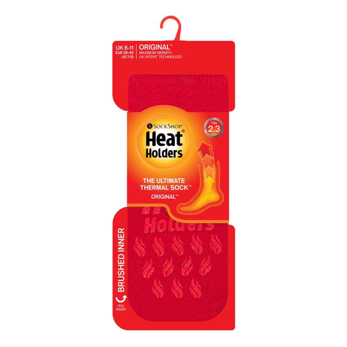 Термоноски Heat Holders мужские SLIPPER красные 2