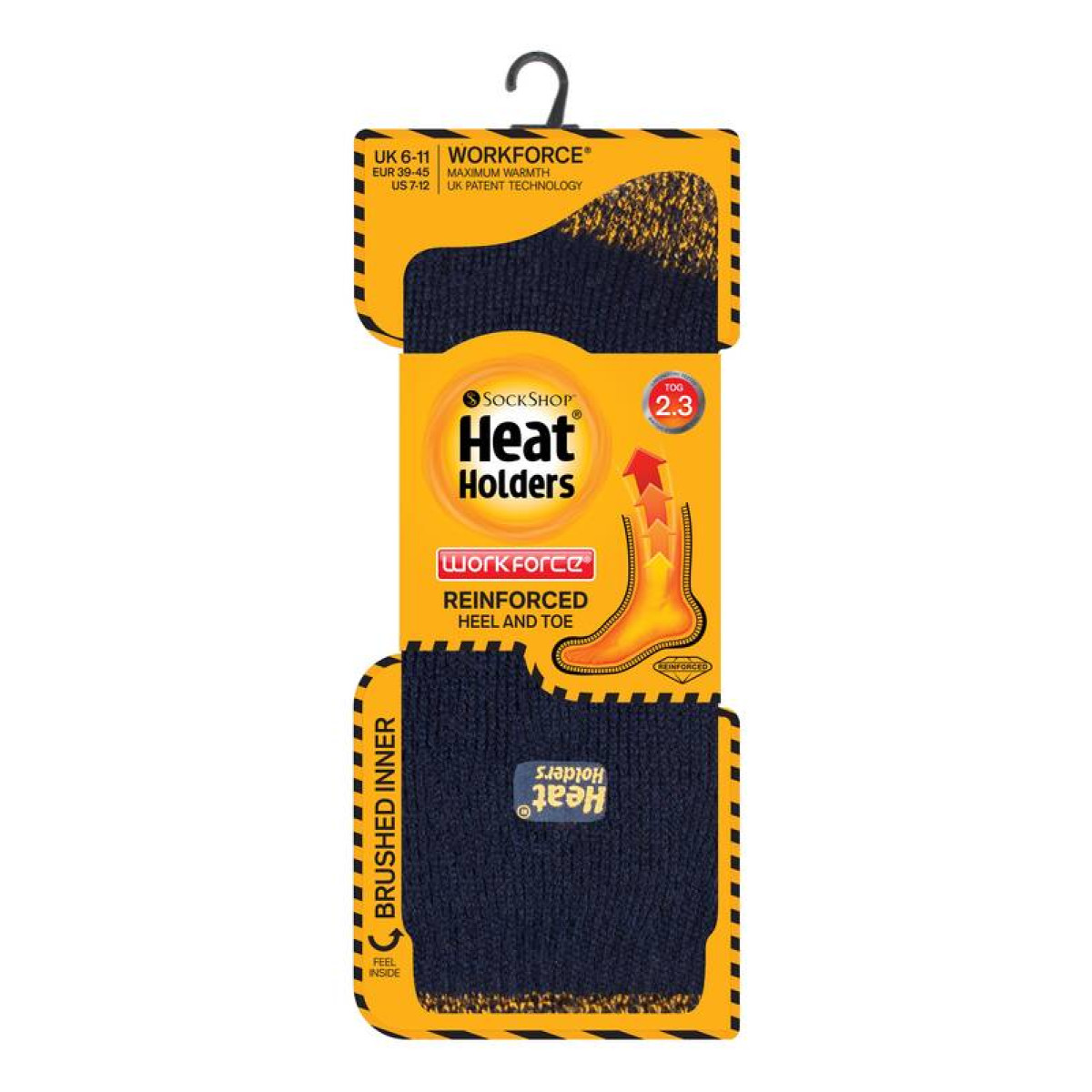 Термоноски Heat Holders мужские WORKFORCE темно-синие (укрепленные пятка и носок) 2