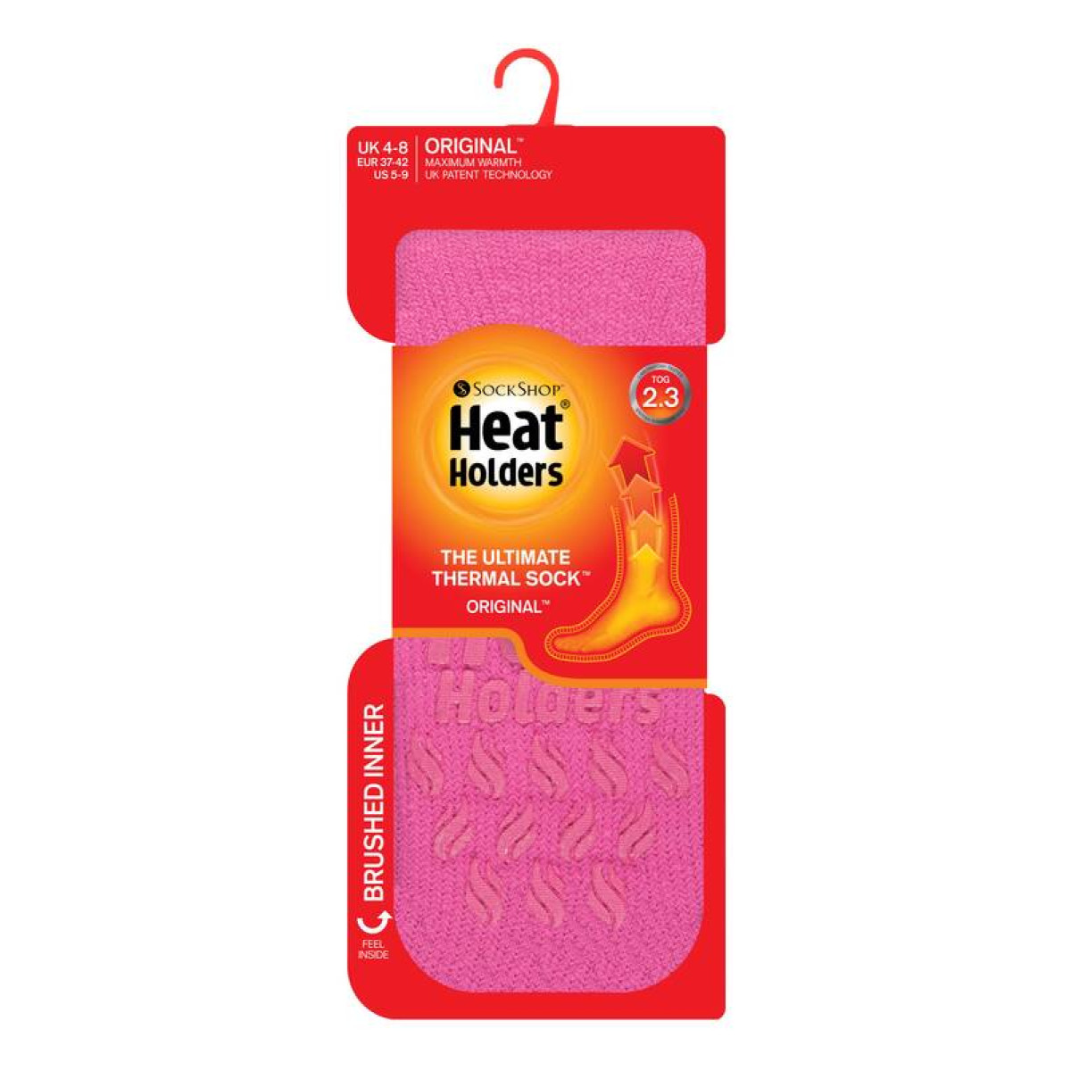 Термоноски Heat Holders женские SLIPPER ярко-розовые 2