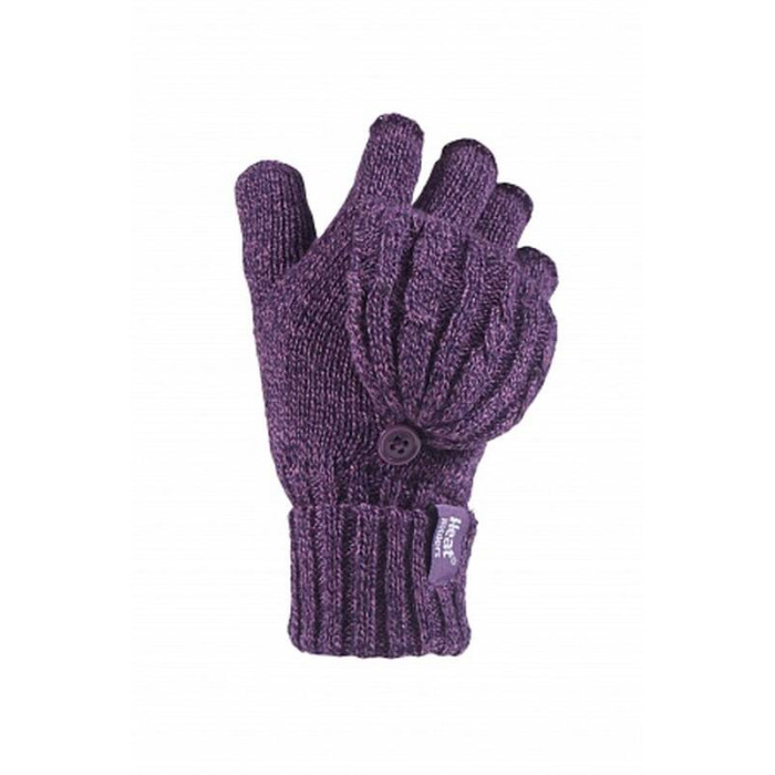 Термоперчатки-трансформеры женские Heat Holders CABLE purple BSGHH992PUR16