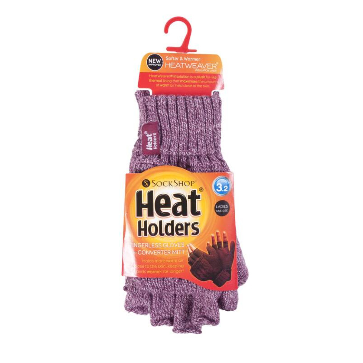 Термоперчатки-трансформеры женские Heat Holders CABLE rose BSGHH992ROS16 2