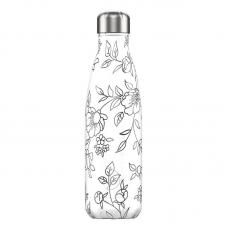 Термос Chilly's Bottles, Line Drawing, Flowers, 500 мл