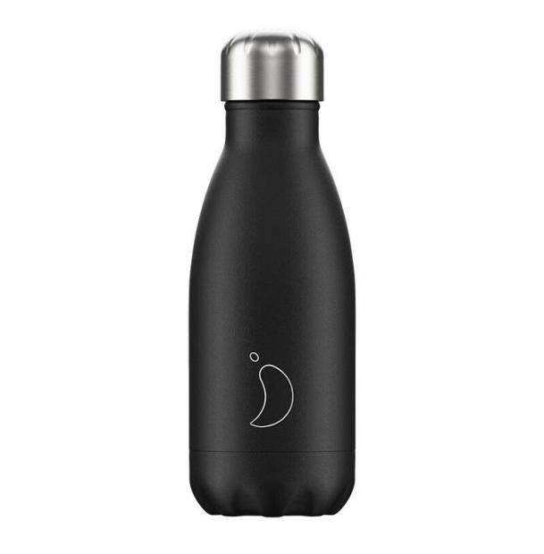 Термос Chilly's Bottles, Monochrome, Black, 260 мл B260MOBLK