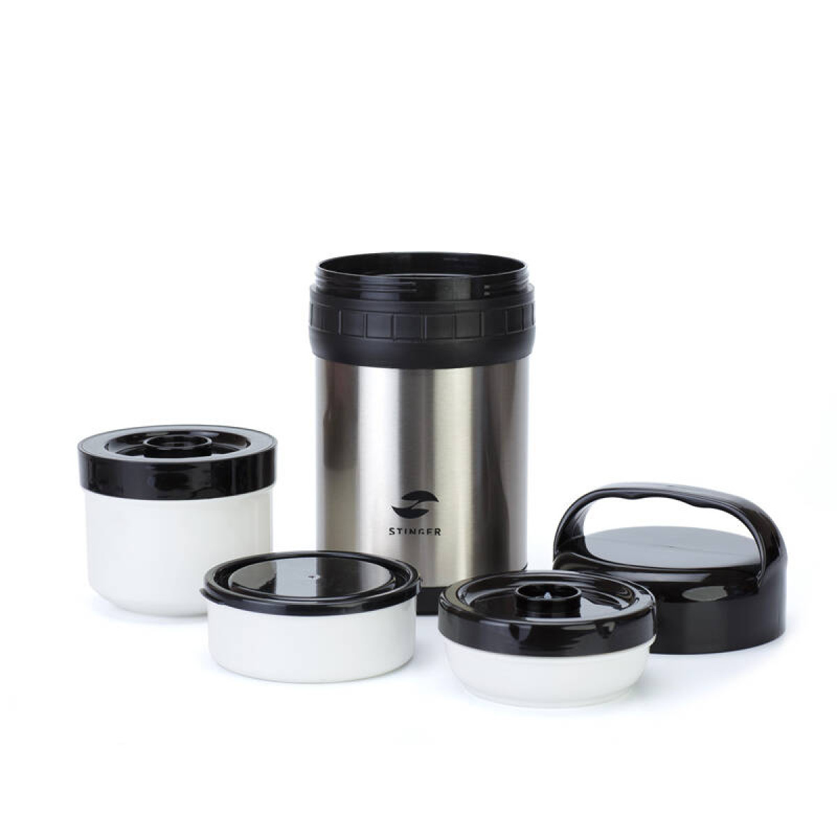 Термос для еды Stinger 1,5 л три контейнера HR-1500-1 2