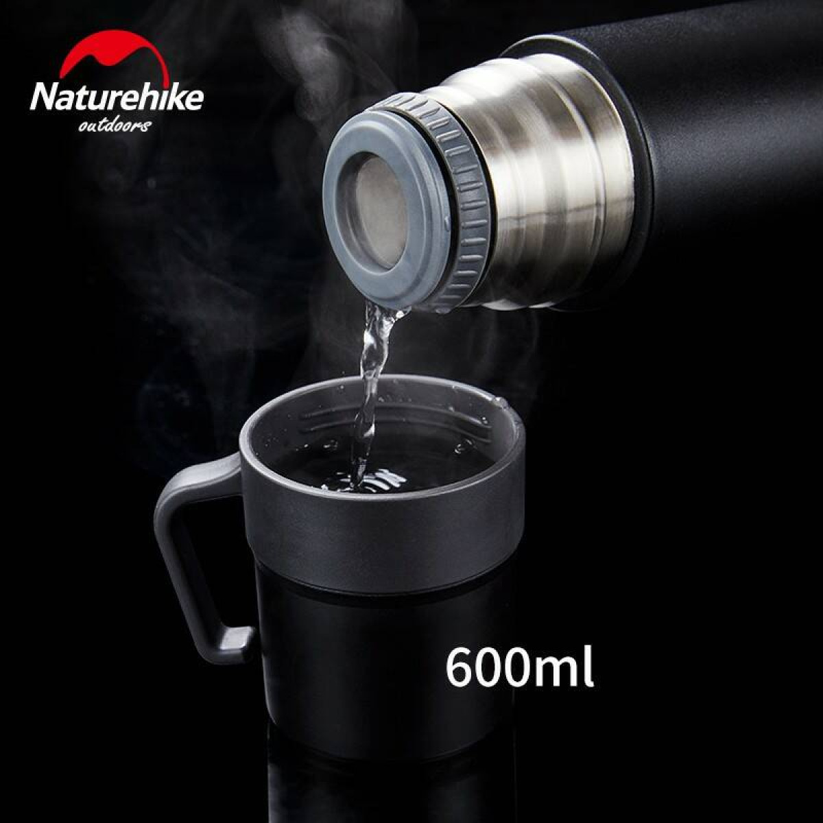 Термос Naturehike NH17S020-B 3в1 600мл черный 6927595724132 3