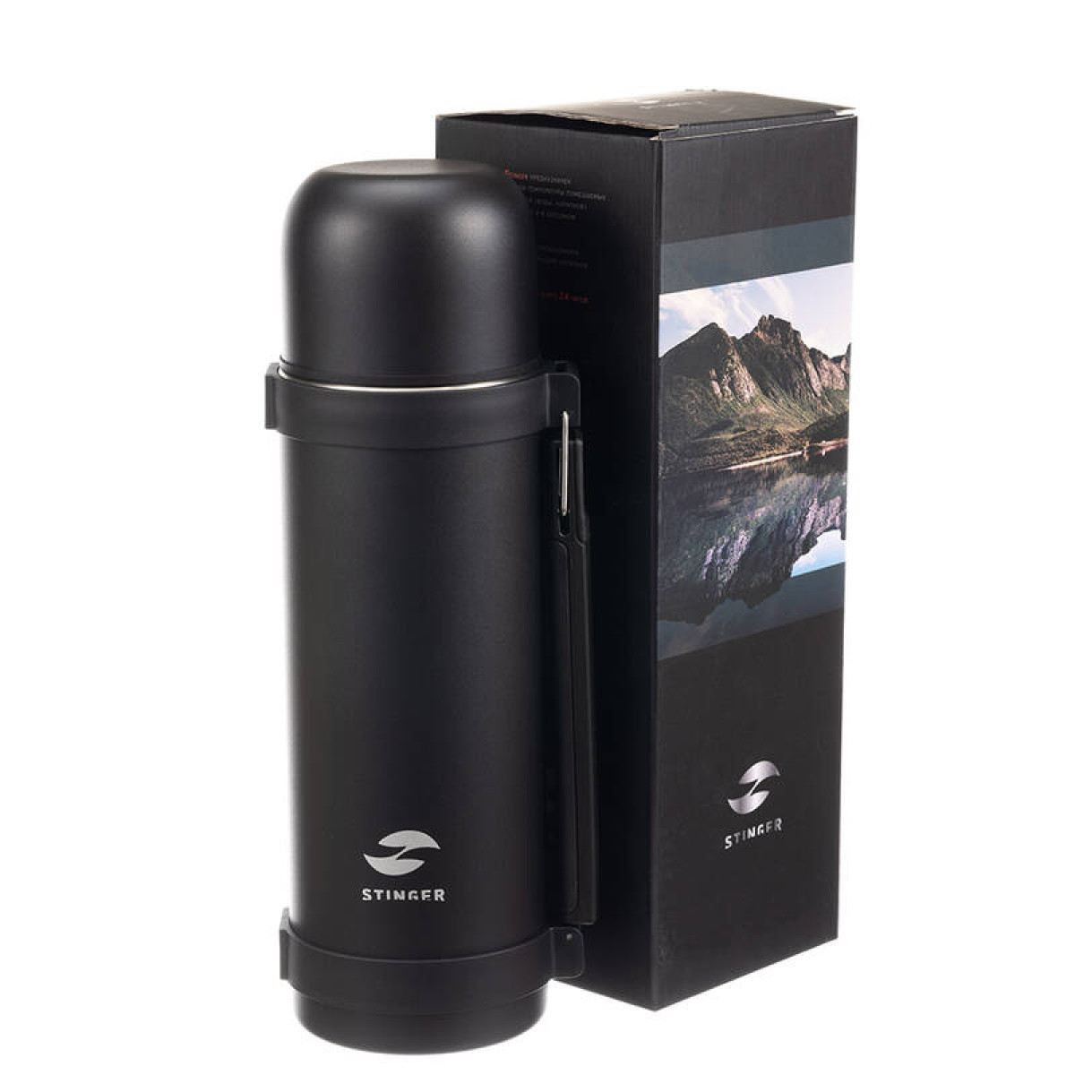 Термос универсальный 1,2 л STINGER HY-1200-11BLK 5