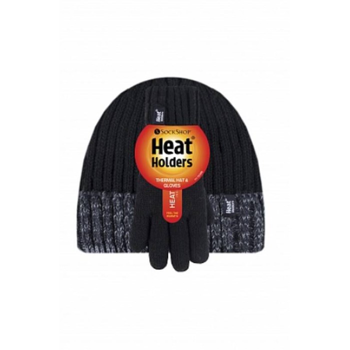 Термошапка детская Heat Holders TURN OVER и перчатки BSKHG302BLK11