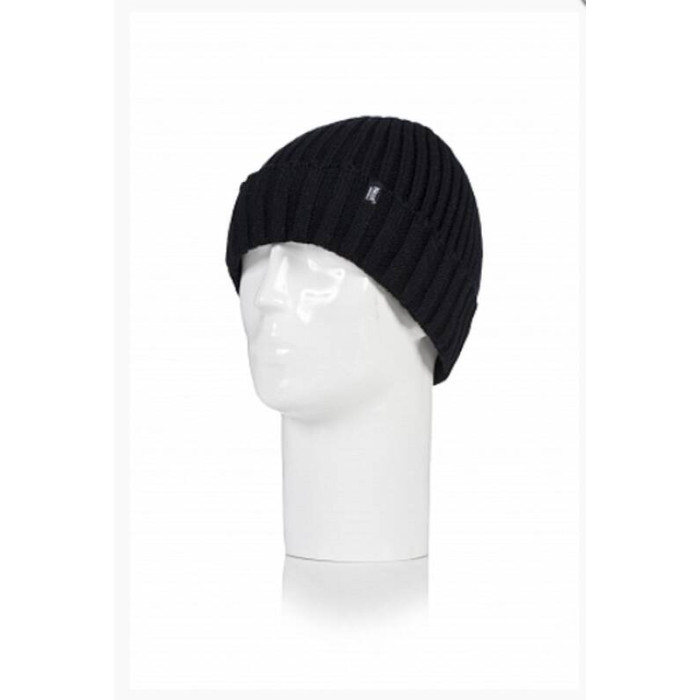Термошапка мужская Heat Holders LAWSON с отворотом черный BSHH811OSBLK