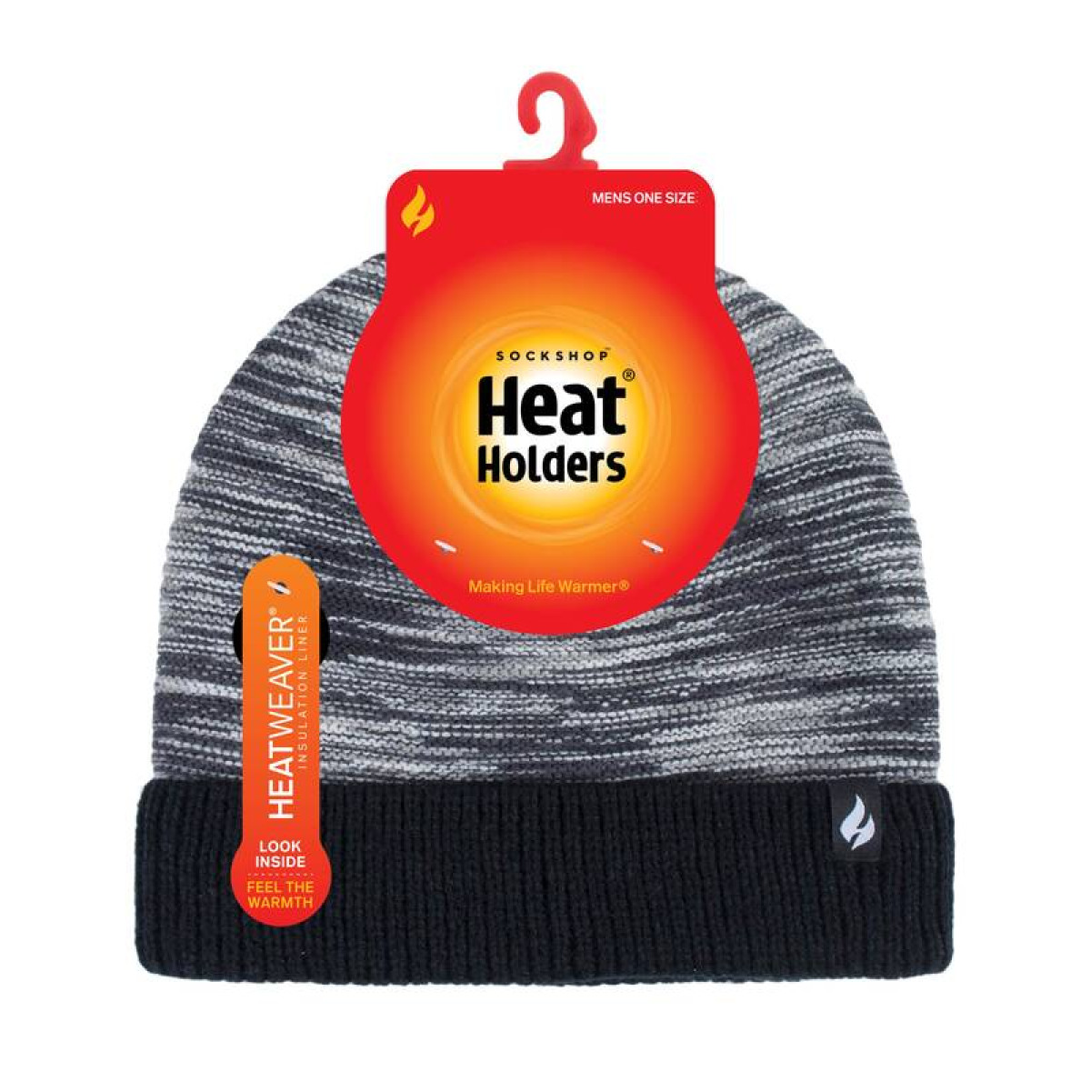Термошапка мужская Heat Holders MEDWAY с отворотом BSHH631OSBLK 1