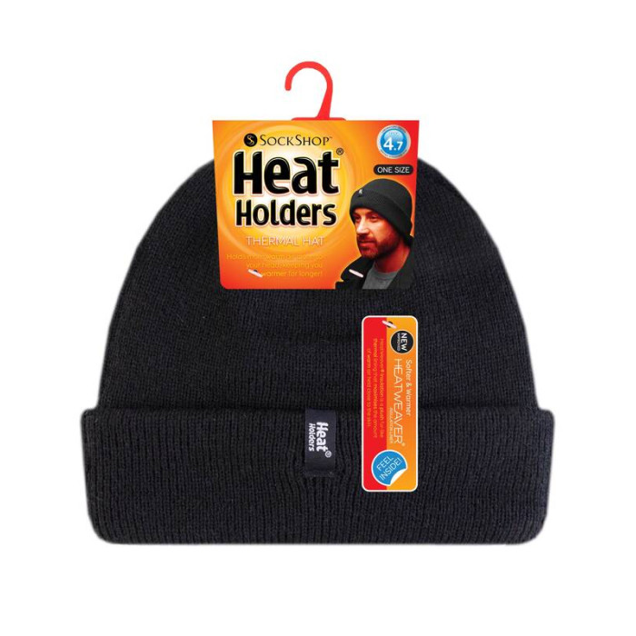 Термошапка мужская с отворотом Heat Holders BSHH801OSBLK