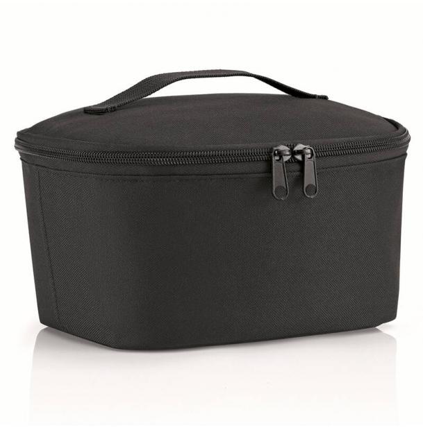 Термосумка для еды Reisenthel Coolerbag S Pocket Black LG7003, термоконтейнер, для ланч бокса, для бутылочек, термо сумка с ручками, маленькая