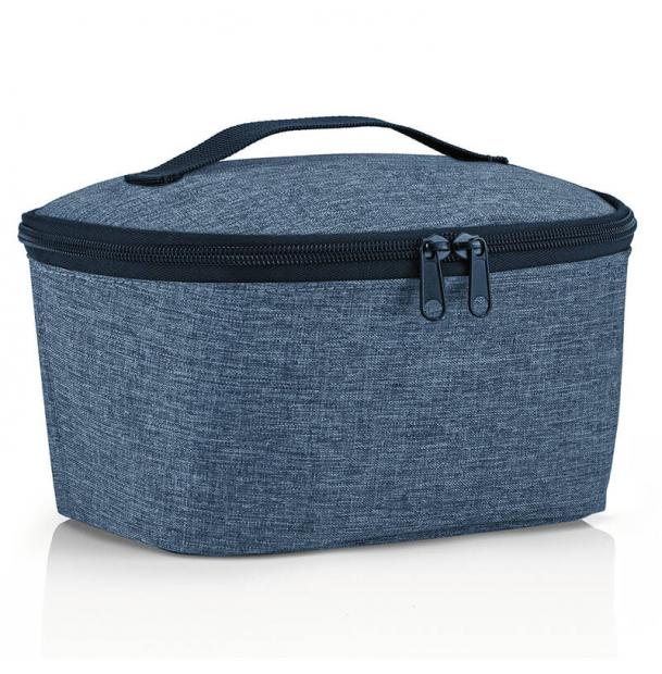 Термосумка для еды Reisenthel Coolerbag S Pocket Twist Blue LG4027, термоконтейнер, для ланч бокса, для бутылочек, термо сумка с ручками, маленькая