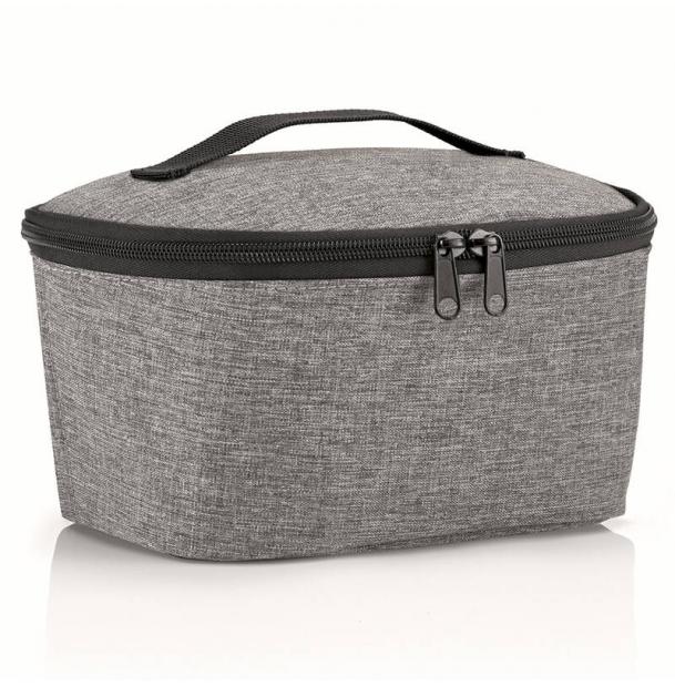 Термосумка для еды Reisenthel Coolerbag S Pocket Twist Silver LG7052, термоконтейнер, для ланч бокса, для бутылочек, термо сумка с ручками, маленькая