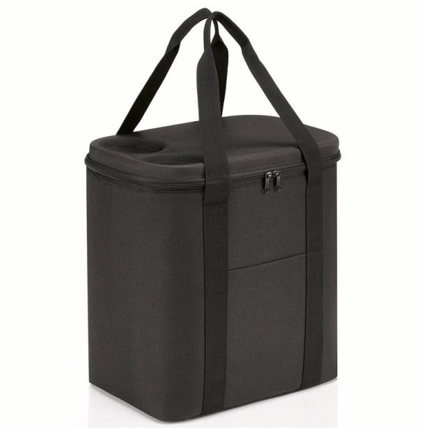 Термосумка для еды Reisenthel Coolerbag XL Black LH7003, термоконтейнер, для ланч бокса, для бутылочек, термо сумка с ручками, большая