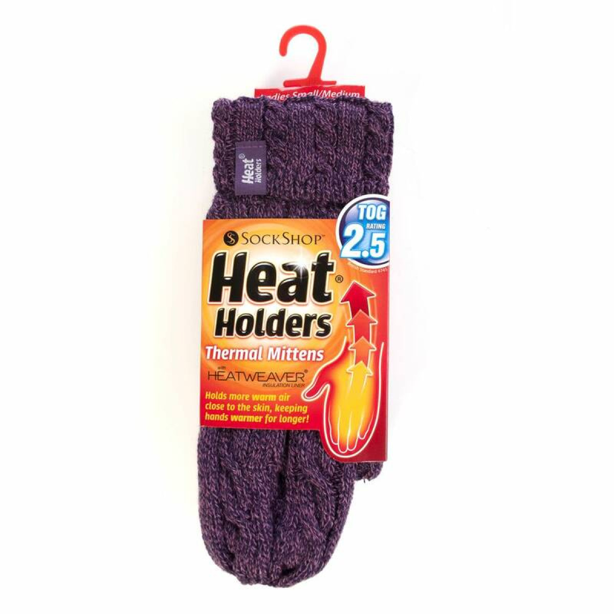 Термоварежки Heat Holders женские L/XL CABLE purple BSGHH98LXPUR 2