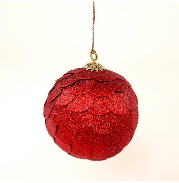 Украшение для интерьера EnjoyMe Paper Ball, en_ny0071, красный, диаметр 10 см