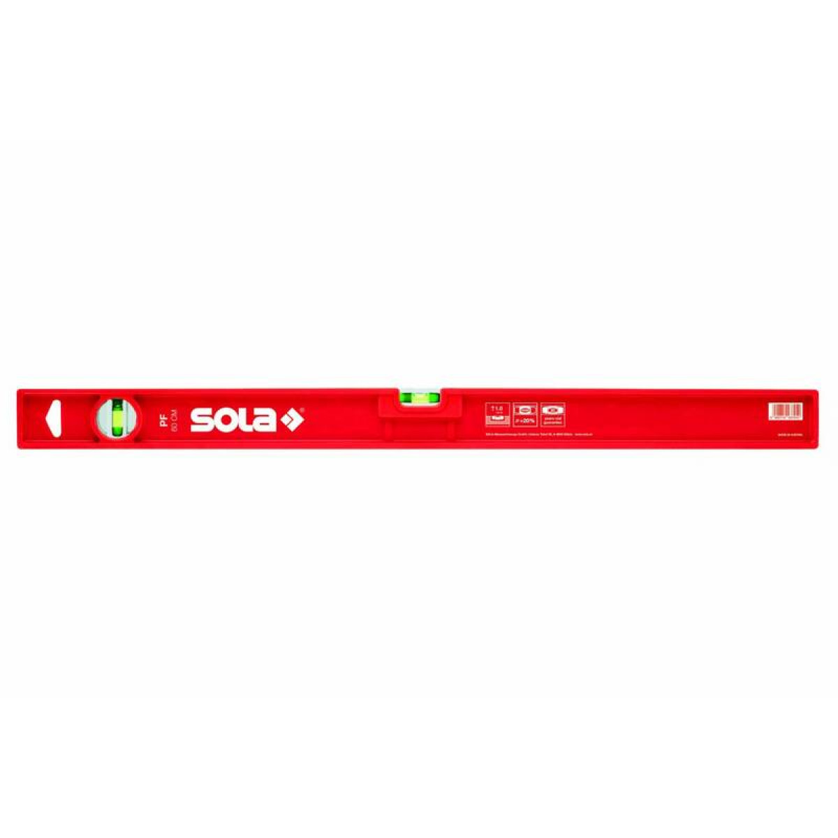 Уровень пластиковый 2 глазка SOLA PF 40 01412501 1