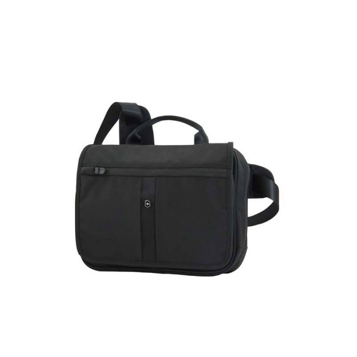 Сумка Victorinox Adventure Traveler Deluxe горизонтальная, черная, 28x8x23 см, 5 л