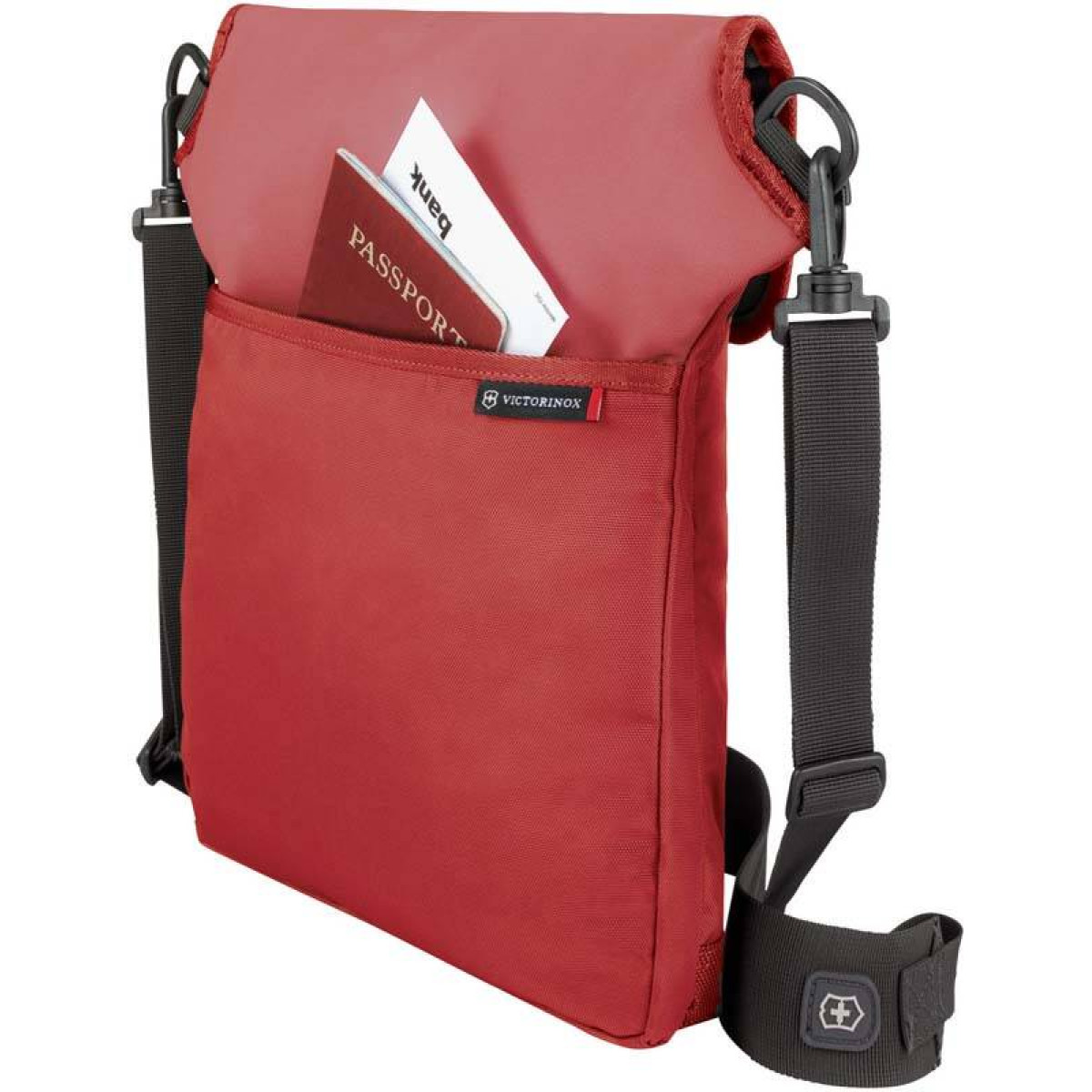 Сумка наплечная Victorinox Altmont 3.0 Flapover Bag, красная, 27x6x32 см, 5 л 2