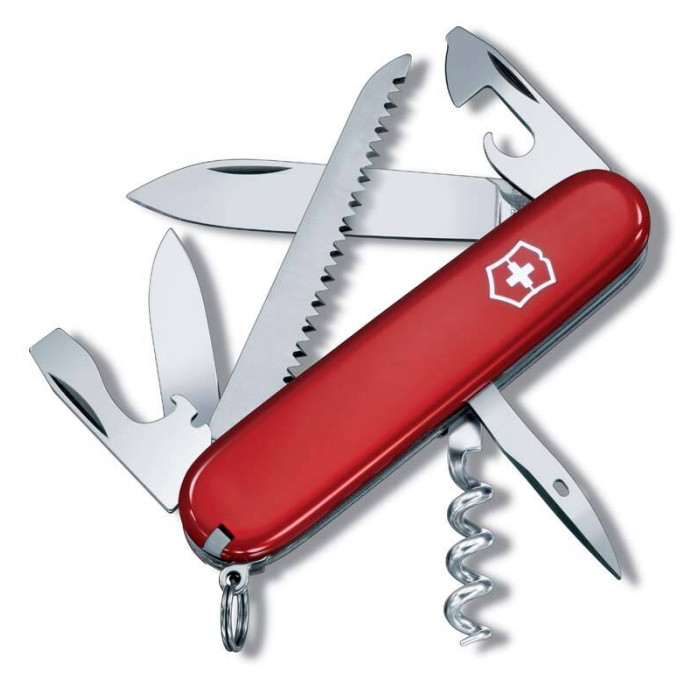 Нож Victorinox Camper, 91 мм, 13 функций, красный