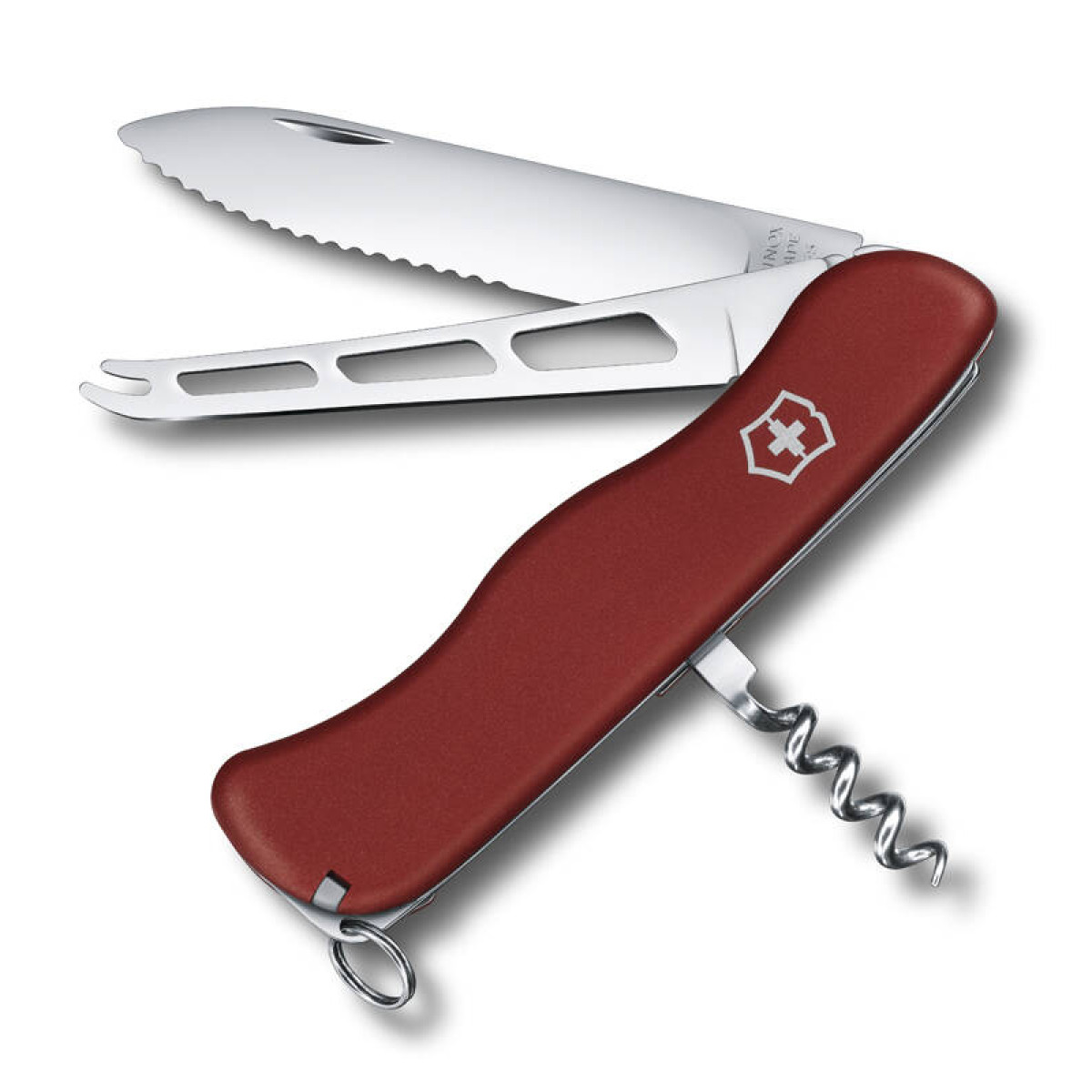 Нож Victorinox Cheese Knife, 111 мм, 6 функций, с фиксатором лезвия, красный 1
