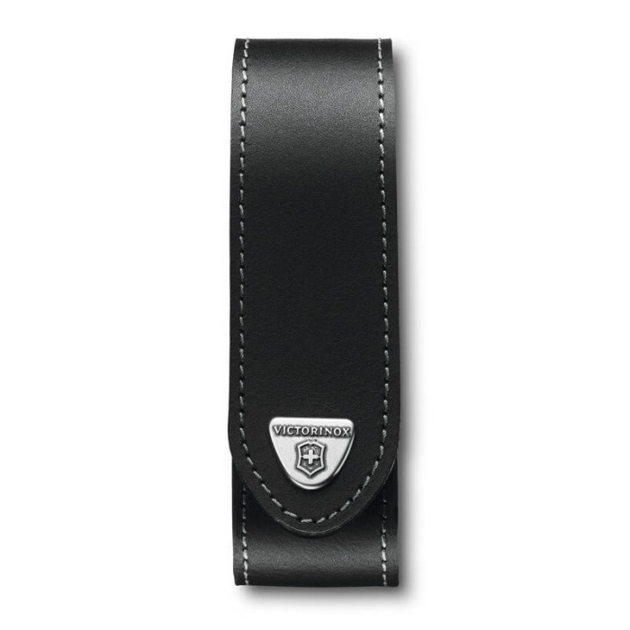 Чехол кожаный Victorinox, чёрный, для RangerGrip 130 мм, на липучке