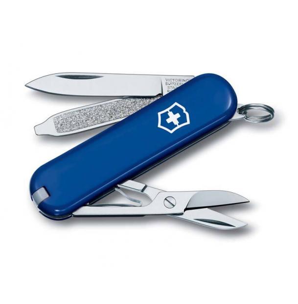Нож-брелок Victorinox Classic, 58 мм, 7 функций, синий 0.6223.2