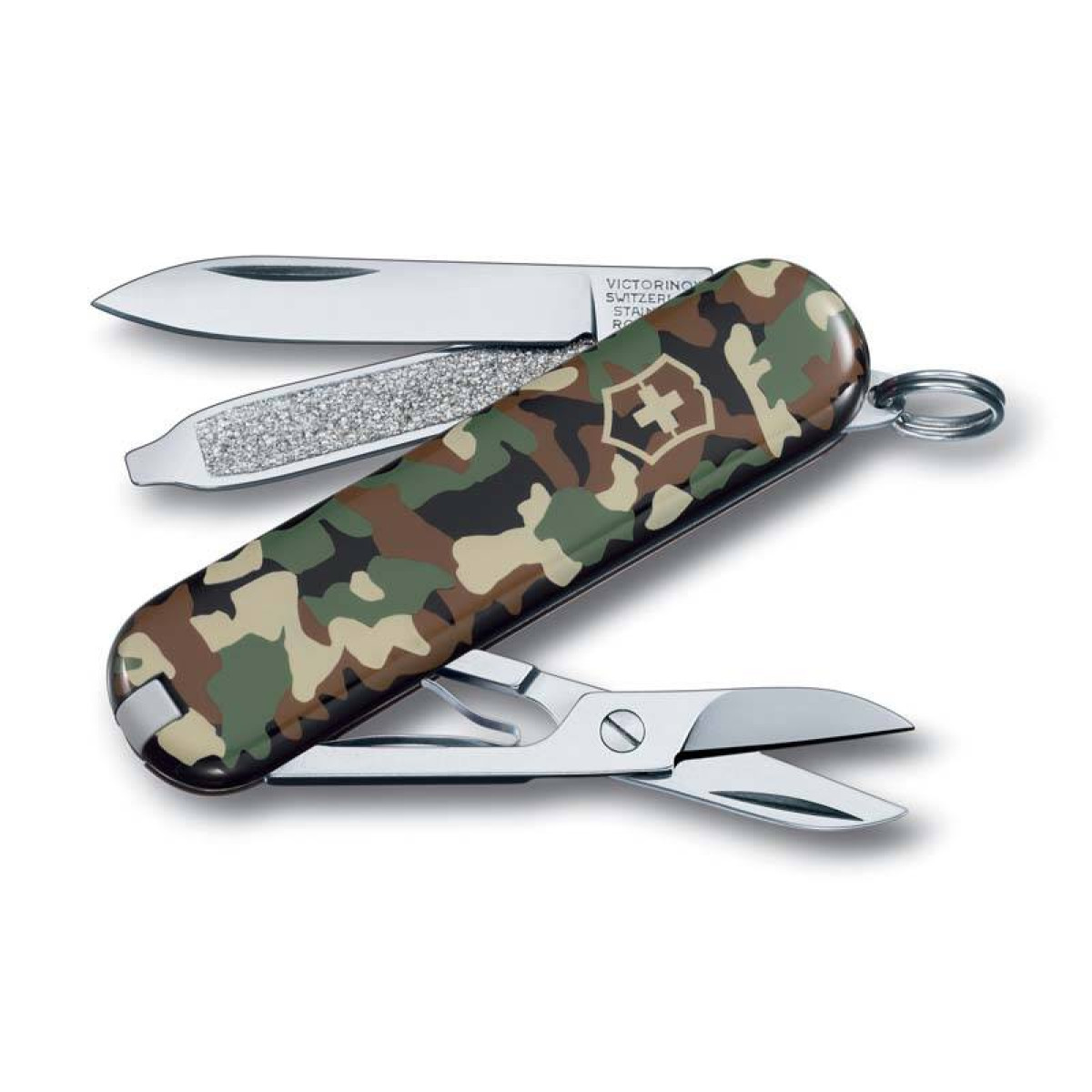 Нож-брелок Victorinox Classic, 58 мм, 7 функций, камуфляжный 1