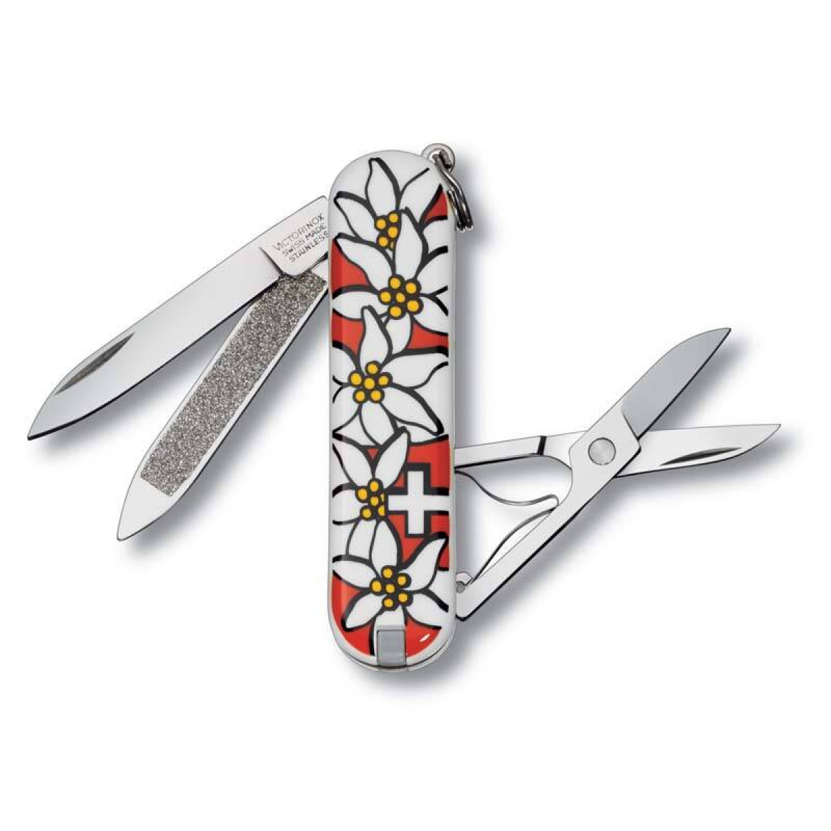 Нож-брелок Victorinox Classic, 58 мм, 7 функций, "Edelweiss" 4