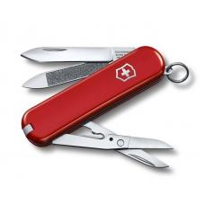 Нож-брелок Victorinox Classic Executive 81, 65 мм, 7 функций, красный