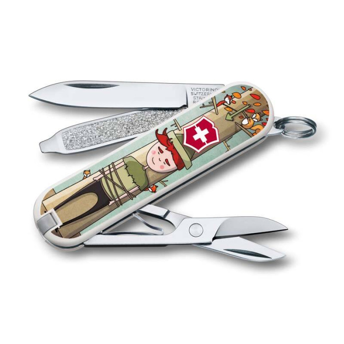 Нож-брелок Victorinox Classic LE 2016, 58 мм, 7 функций, "Wilhelm Tell"