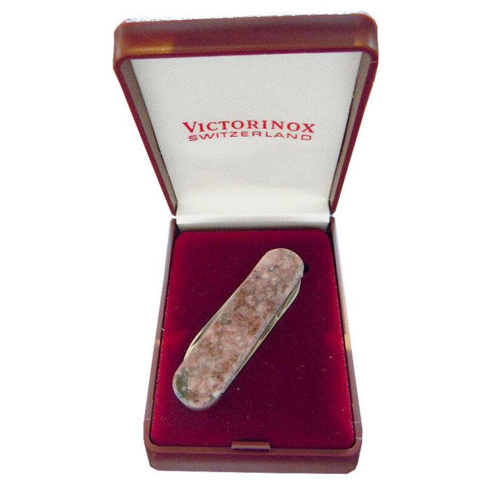 Нож-брелок Victorinox Classic LE, 58 мм, 4 функции, рукоять из натурального камня, "Belo Horizonte"