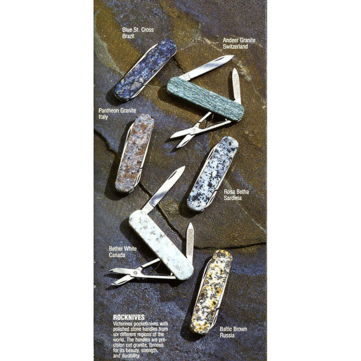 Нож-брелок Victorinox Classic LE, 58 мм, 4 функции, рукоять из натурального камня, "Bethel White" (п 2