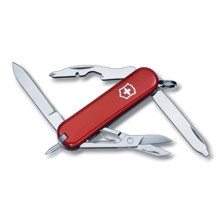 Нож-брелок Victorinox Classic Manager, 58 мм, 10 функций, красный