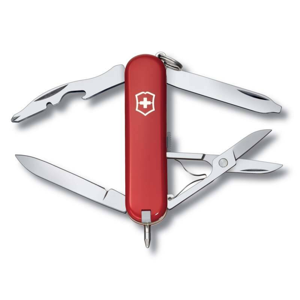 Нож-брелок Victorinox Classic Manager, 58 мм, 10 функций, красный 3
