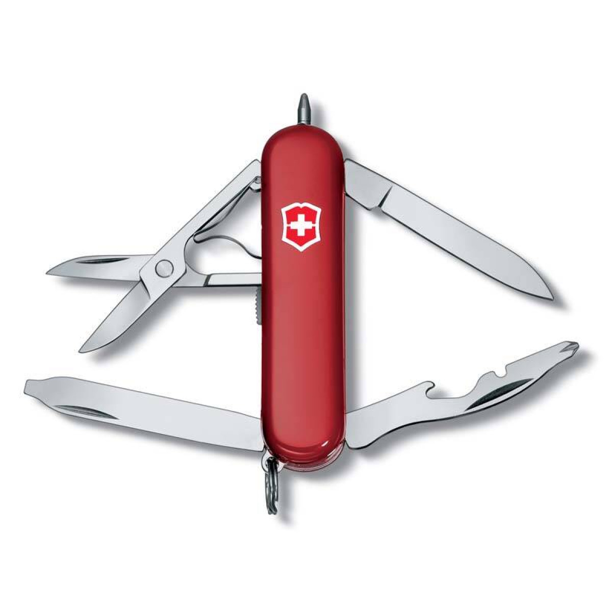 Нож-брелок Victorinox Classic Midnite Manager, 58 мм, 10 функций, красный 4