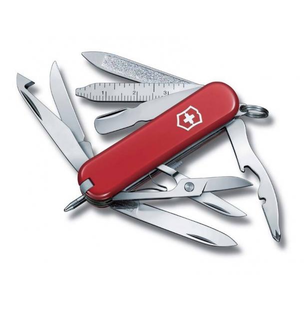 Нож-брелок Victorinox Classic MiniChamp, 58 мм, 16 функций, красный 0.6385