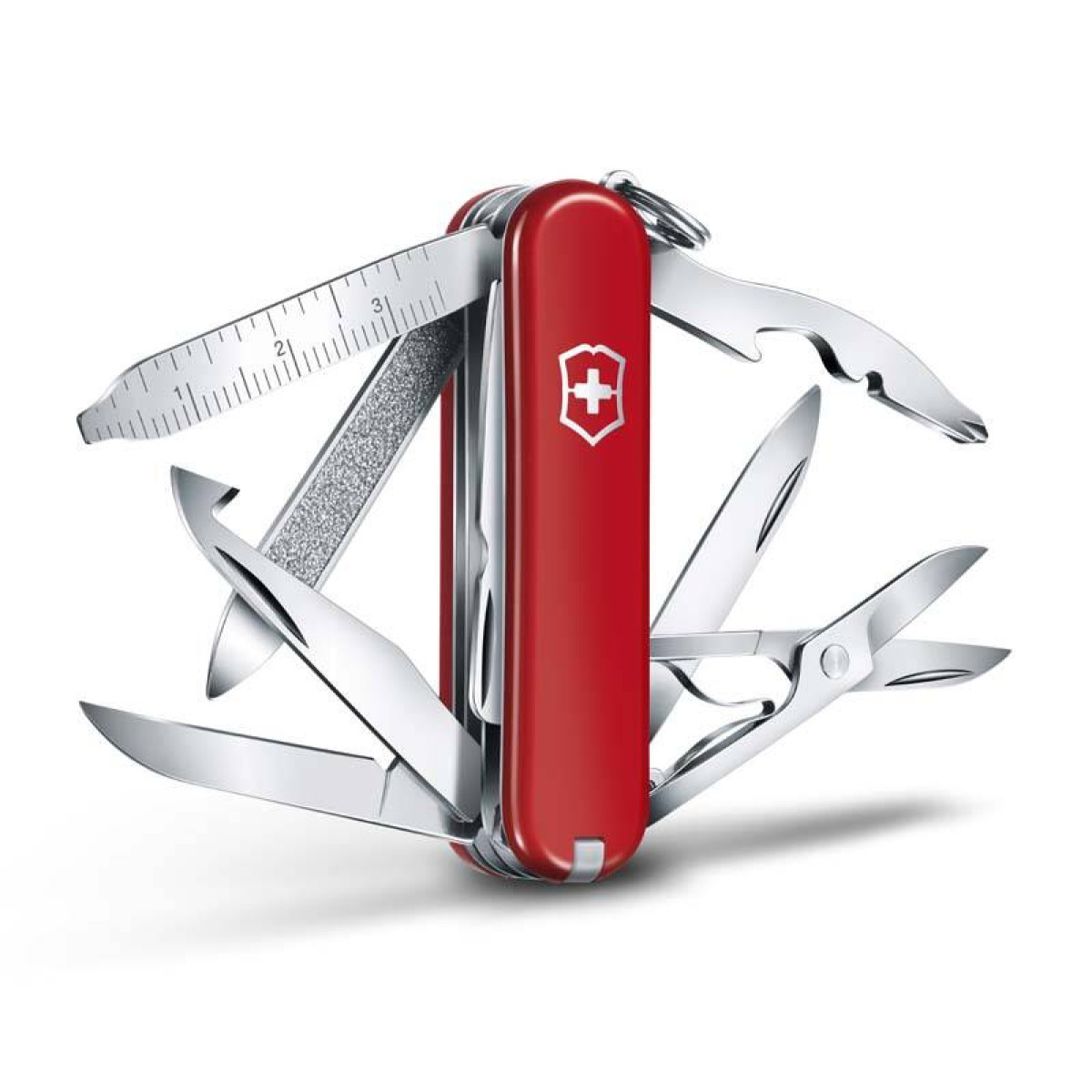 Нож-брелок Victorinox Classic MiniChamp, 58 мм, 16 функций, красный 3
