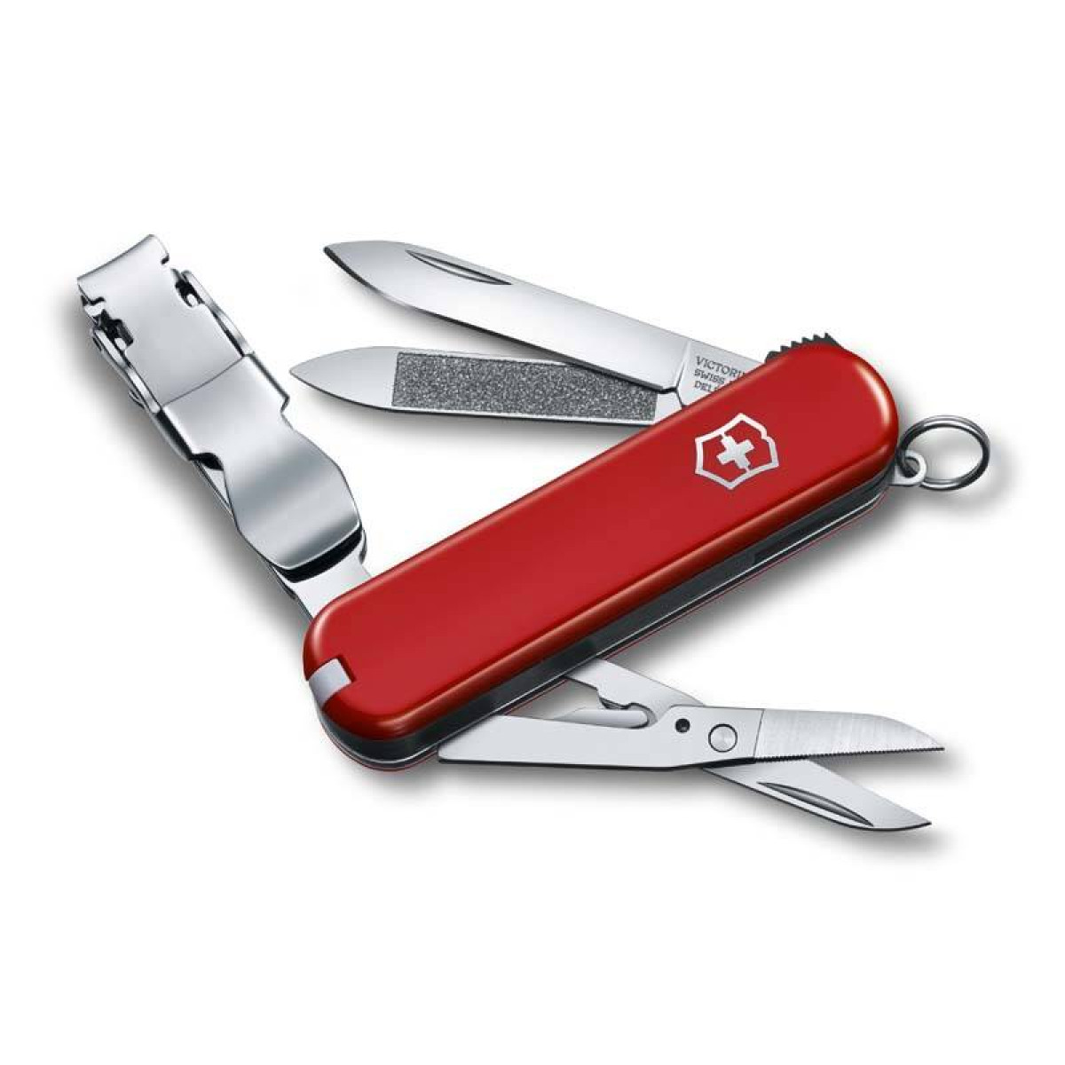 Нож-брелок Victorinox Classic Nail Clip 580, 65 мм, 8 функций, красный 1