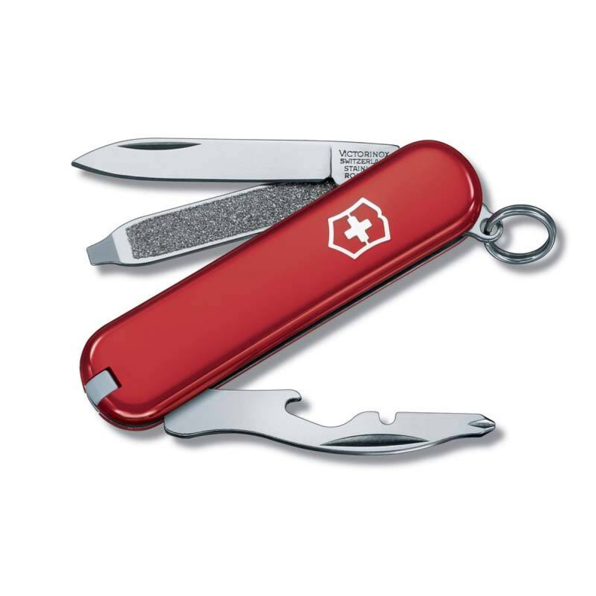 Нож-брелок Victorinox Classic Rally, 58 мм, 9 функций, красный 1