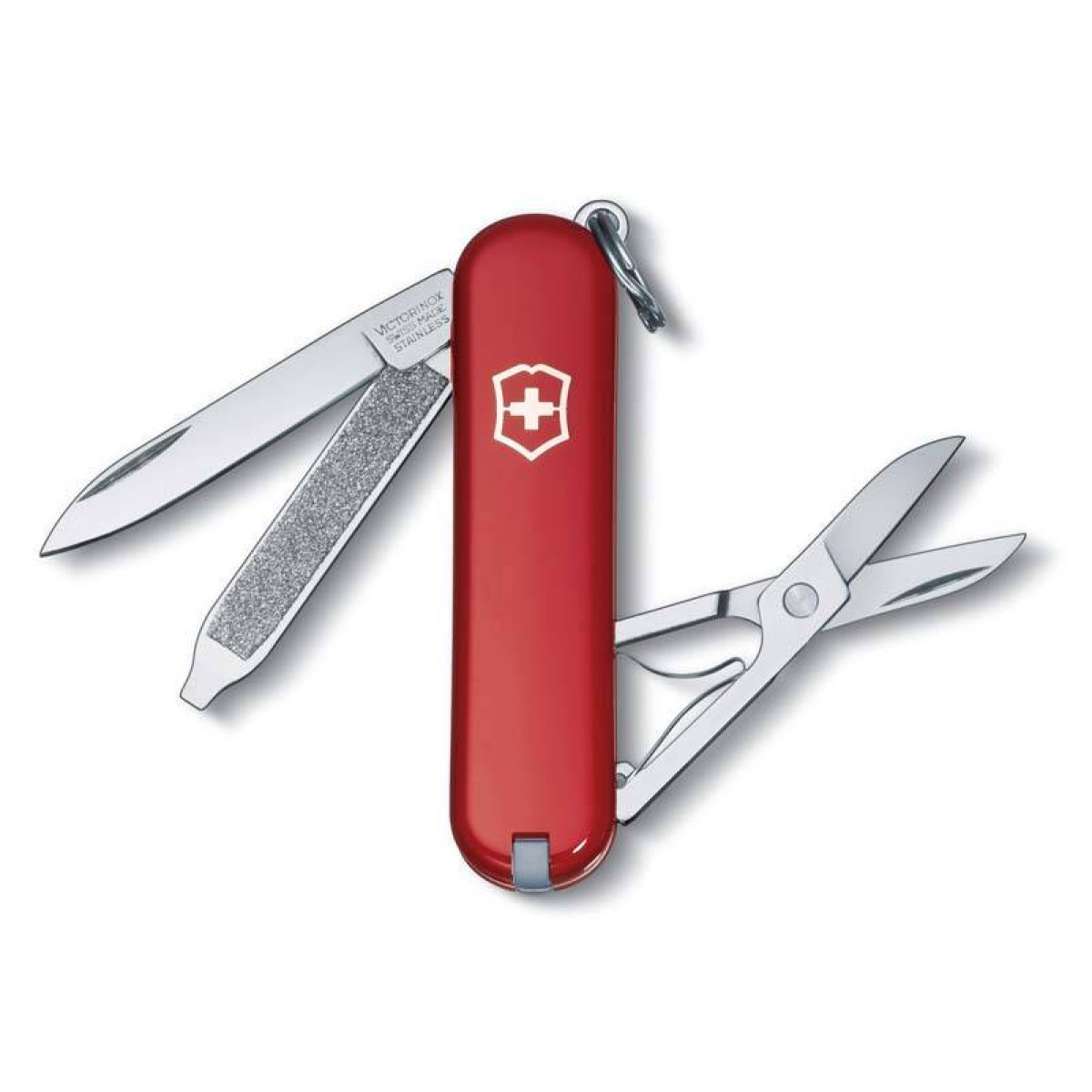 Нож-брелок Victorinox Classic, 58 мм, 7 функций, красный 4