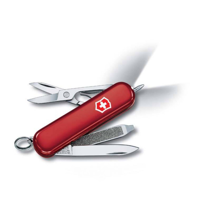 Нож-брелок Victorinox Classic Signature Lite, 58 мм, 7 функций, красный