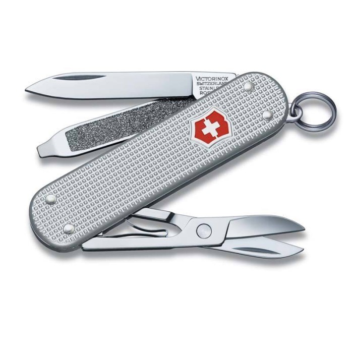 Нож-брелок Victorinox Classic, 58 мм, 5 функций, серебристый