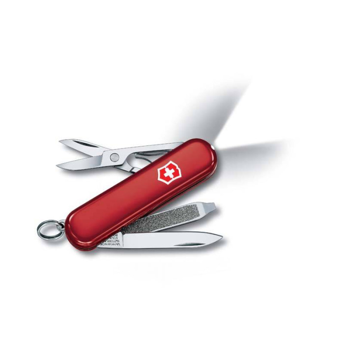 Нож-брелок Victorinox Classic SwissLite, 58 мм, 7 функций, красный