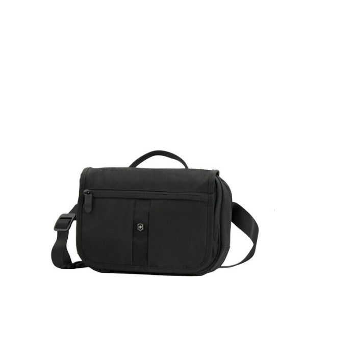 Сумка наплечная Victorinox Commuter Pack горизонтальная, черная, 24x7x18 см, 3 л