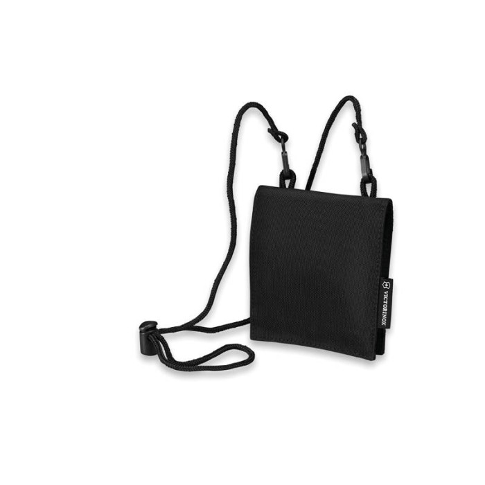 Кошелёк на шею Victorinox Convertible Travel Wallet чёрный, 13x1x11 см