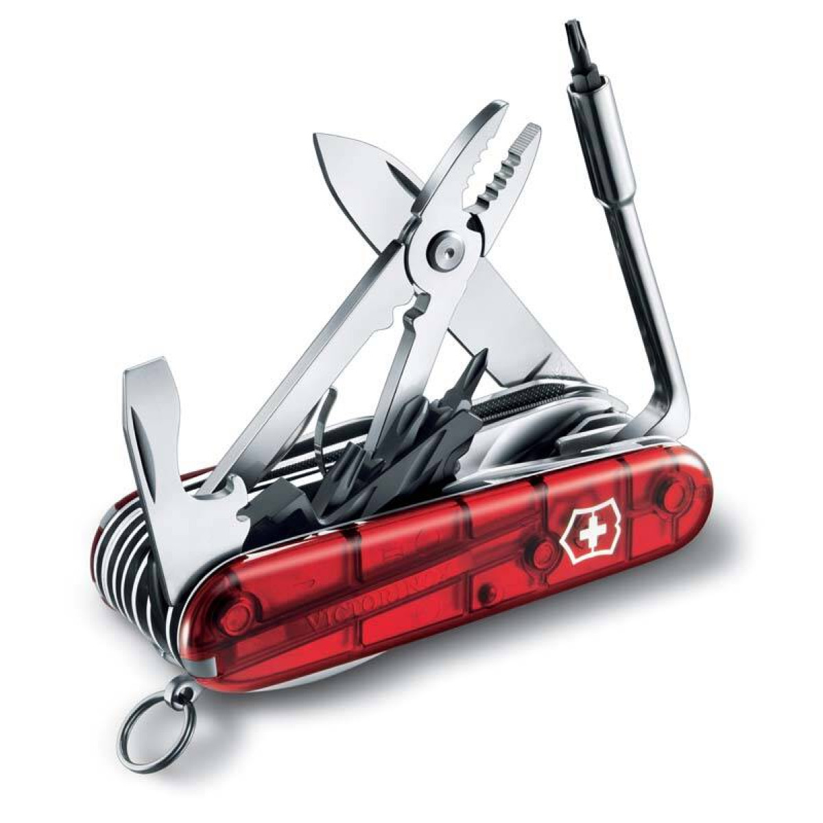 Нож Victorinox CyberTool, 91 мм, 41 функция, полупрозрачный красный 2