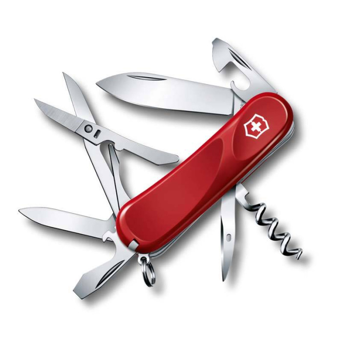 Нож Victorinox Evolution 14, 85 мм, 14 функций, красный