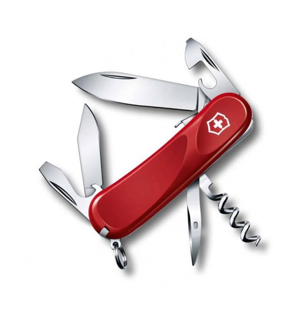 Нож Victorinox Evolution S101, 85 мм, 12 функций, красный 2.3603.SE