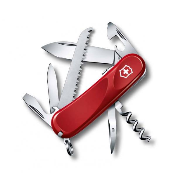 Нож Victorinox Evolution S13, 85 мм, 14 функций, красный 2.3813.SE